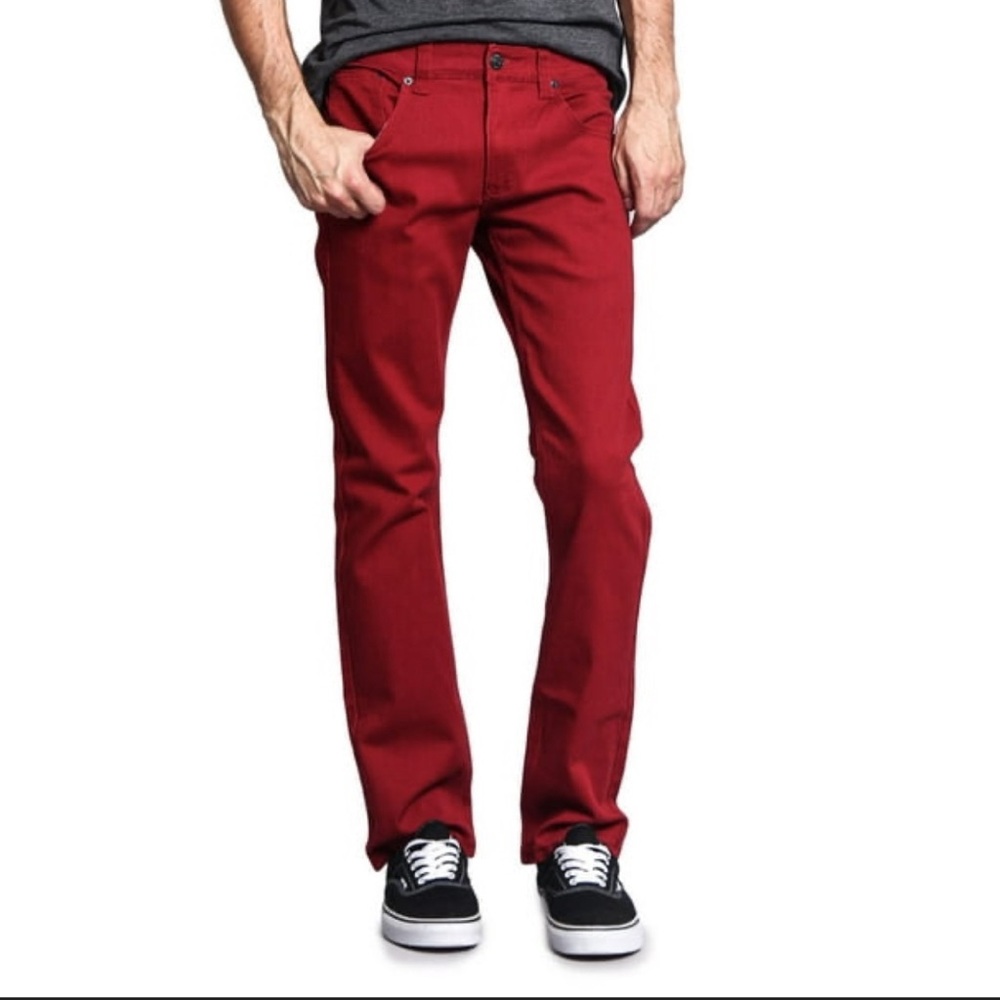 NWT Urban J by Victorious GS21 Red Slim Fit Jean W32 L32